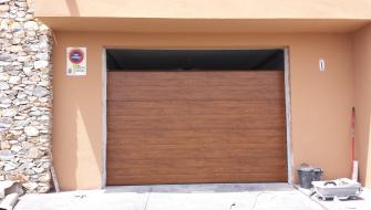 replacement of garage gate by automatic gate blinds.Spain.Murcia.Mar Menor